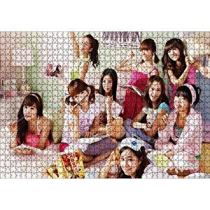 Ders Çalışan Girls Generation Kızlar Puzzle Yapboz Mdf Ahşap 1000 Parça