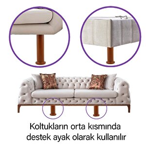 2 Adet Modül Ayarlanabilir Destek Ayağı 15 X 23 Cm Kahverengi Ayak Mobilya Kanepe Baza Koltuk Ünite Ayakları