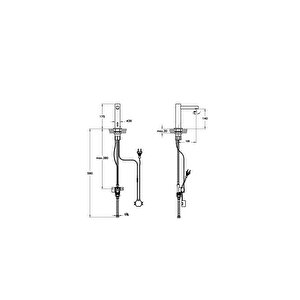 Vitra Aquasee Temassız Lavabo Bataryası Krom A47215