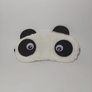 Göz Bandı Peluş Panda Uyku Bandı Figürlü Uyku Göz Maskesi Göz Bandı Oynar Gözlü Uyku Gözlüğü