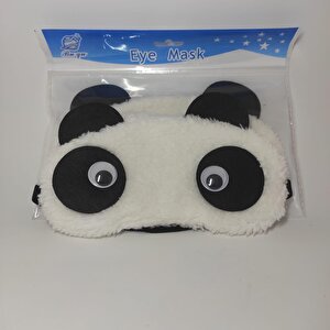 Göz Bandı Peluş Panda Uyku Bandı Figürlü Uyku Göz Maskesi Göz Bandı Oynar Gözlü Uyku Gözlüğü