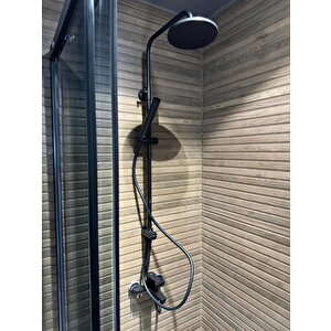 Kale Zero Banyo+lavabo+mutfak Bataryasi Ve Kale Rain Mare Mat Si̇yah Duş Bari