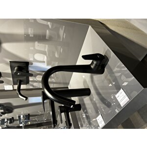 Kale Zero Banyo+lavabo+mutfak Bataryasi Ve Kale Rain Mare Mat Si̇yah Duş Bari