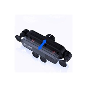 Siyah Ahtapod Petek Girişli Araç Telefon Tutucu - General Mobile Gm 5 Plus D Uyumlu