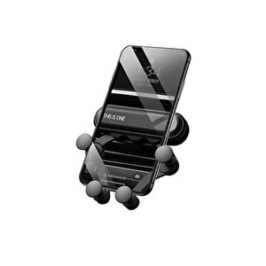 Ahtapod Petek Girişli Araç Telefon Tutucu - Gri Lenovo Vibe Z5 Pro Uyumlu