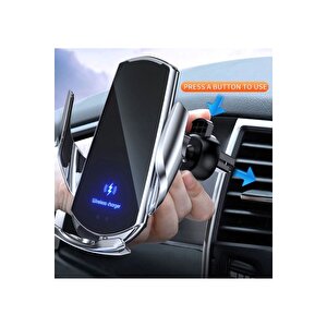 Q3 Smart Sensör Car Wireless Charger Araç Telefon Şarjlı Ve Tutucu Otomatik Akıllı Kızılötes