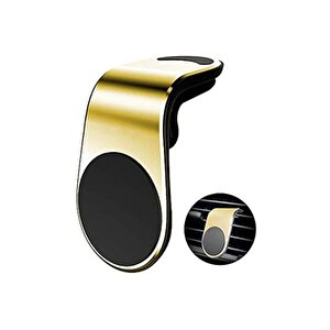 Araba Içi Mıknatıslı Telefon Tutucu Gold Turkcell T50 Uyumlu