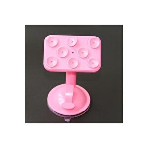 Pazarız 8 Vantuzlu Araç Içi Telefon Tutucu -pembe Lg K40s Uyumlu