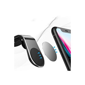 Araba Içi Mıknatıslı Telefon Tutucu Silver Oukitel K10000 Uyumlu