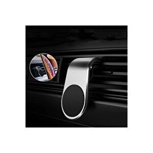 Araba Içi Mıknatıslı Telefon Tutucu Silver Oppo Rx17 Pro Uyumlu