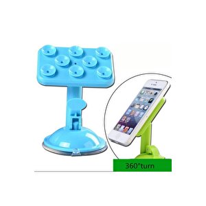 Pazarız 8 Vantuzlu Araç Içi Telefon Tutucu -mavi General Mobile Discovery 2 Mini Uyumlu