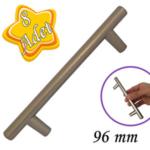 8 Adet Boy Kulp Saten 96 Mm Kulp Mobilya Mutfak Dolabı Çekmece Dolap Kapak Kulpu Kulbu Metal Kulpları