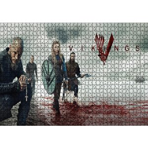 Vikingler Savaş Sonu Puzzle Yapboz Mdf Ahşap 1000 Parça