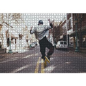 Cakapuzzle  Boş Caddede Hiphop Genç Puzzle Yapboz Mdf Ahşap