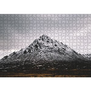 Karlı Dağ Zirvesi Puzzle Yapboz Mdf Ahşap 500 Parça