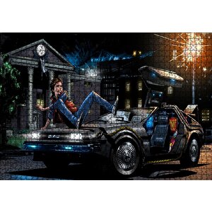 geleceğe Dönüş Marty İllüstrasyon Görseli Puzzle Yapboz Mdf Ahşap 1000 Parça