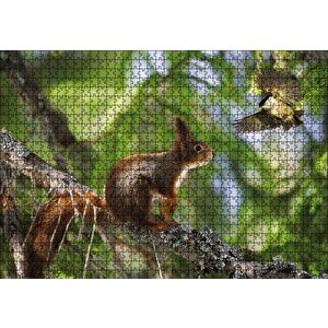 Cakapuzzle  Sincap Kuş Muhabbeti Puzzle Yapboz Mdf Ahşap