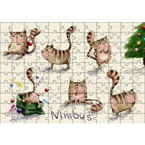 Nimbus Yaramaz Kediler Puzzle Yapboz Mdf Ahşap 120 Parça
