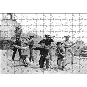 Yul Brynner Muhteşem Yedili Puzzle Yapboz Mdf Ahşap 120 Parça
