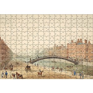 Dublin Ha'peni Köprüsü Puzzle Yapboz Mdf Ahşap 255 Parça