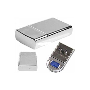 Professional Zippo Çakmak Şeklinde Mini Hassas Cep Terazi 200 Gr Kapasite 0.01 Gr Hassasiyet Küçük T