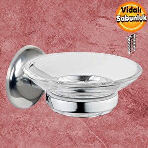 Sabunluk Katı Sabunluk Vidalı El Sabunluğu Kristal