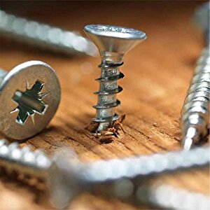 Sunta Vidası 6x40 Mm Paket 200 Adet Sivri Uçlu Ahşap Tahta Ağaç Mobilya Ayak Kulp Vidası