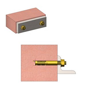 Saplamalı Gömlek Çelik Dübel M6x65 Mm Raf Montaj Bağlantı Zemin Monte Tavan Beton Asma Aparat