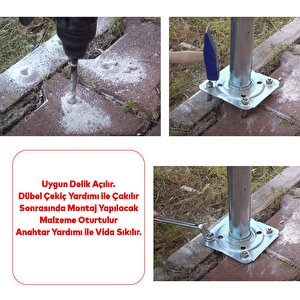 Saplamalı Gömlek Çelik Dübel M12x110 Mm Raf Montaj Bağlantı Zemin Monte Tavan Beton Asma Aparat