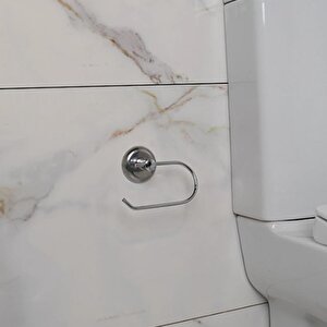 Tuvalet Kağıtlık Aparat Kapalı Wc Kağıt Standı Bez Havluluk Paslanmaz Metal Sağlam Krom