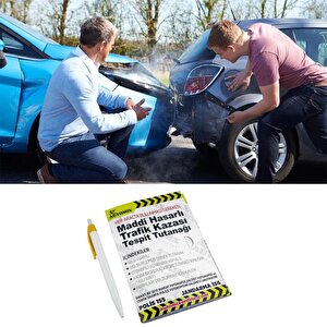 Automix Araba Araç Otomobil Maddi Hasarlı Trafik Kazası Tespit Tutanağı Bilgi Formu Yazı Kalem