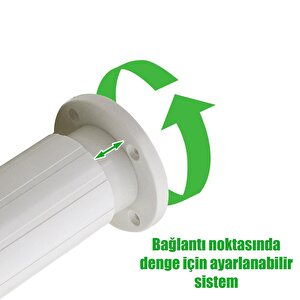 Letto Ayarlanabilir Dolap Mobilya Koltuk Kanepe Tezgah Baza Yükseltici Ayağı Beyaz Ayakları 10 Cm