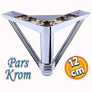 Pars Lüks Mobilya Oturma Grubu Kanepe Tv Ünitesi Koltuk Ayağı Baza Ayakları Plastik 12 Cm Krom
