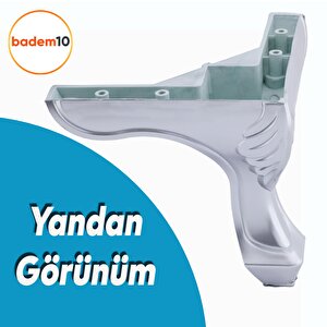 Lükens Lüks Mobilya Oturma Grubu Kanepe Tv Ünitesi Koltuk Ayağı Baza Ayakları Plastik Krom 14 Cm