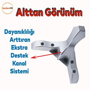 Lükens Lüks Mobilya Oturma Grubu Kanepe Tv Ünitesi Koltuk Ayağı Baza Ayakları Plastik Krom 14 Cm