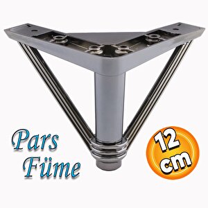 Pars Lüks Mobilya Oturma Grubu Kanepe Sehpa Tv Ünitesi Koltuk Ayağı Baza Ayakları Füme 12 Cm