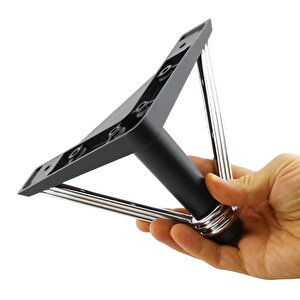 Pars Lüks Mobilya Oturma Grubu Kanepe Sehpa Tv Ünitesi Koltuk Ayağı Baza Ayakları Siyah Krom 12 Cm