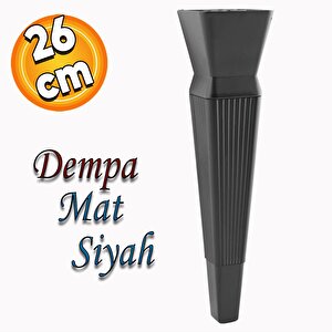 Dempa Lüks Mobilya Oturma Grubu Kanepe Sehpa Tv Ünitesi Koltuk Ayağı Baza Ayakları Mat Siyah 26 Cm