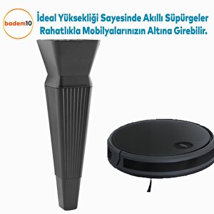 Dempa Lüks Mobilya Oturma Grubu Kanepe Tv Ünitesi Koltuk Ayağı Konsol Ayakları Mat Siyah 20 Cm
