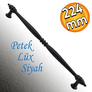 Petek Lüx Mutfak Mobilya Çekmece Dolabı Dolap Kulpu Kulbu Düz Metal Kulp Kulpu 224 Mm Siyah Kulpları