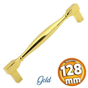 Kare Kulp Mobilya Mutfak Dolabı Çekmece Dolap Kulpları Kapak Kulpu Kulbu Altın 128 Mm-12.8 Cm Metal