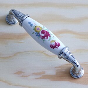 Gerçek Porselen Mobilya Mutfak Çekmece Dolap Kapak Dolabı Kulbu Kulpu Kulpları Beyaz (96 Mm-9.6 Cm)