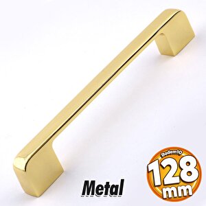 Arel Kulp Mobilya Mutfak Dolabı Çekmece Dolap Kulpları Kapak Kulpu Kulbu Gold Altın 128 Mm Metal