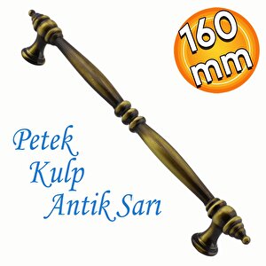 Petek Mobilya Mutfak Dolabı Çekmece Dolap Kapak Kulpu Düz Metal Kulp Kulpu 160 Mm Antik Sarı
