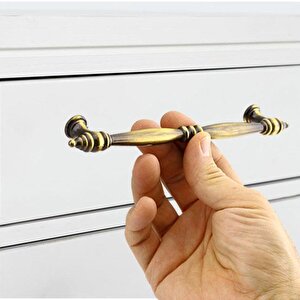 Petek Mobilya Mutfak Dolabı Çekmece Dolap Kapak Kulpu Düz Metal Kulp Kulpu 160 Mm Antik Sarı