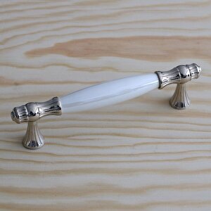 Gerçek Sedef Kulp Beyaz 128 Mm Mobilya Çekmece Dolap Mutfak Dolabı Kapak Kulbu Kulpları Kulp