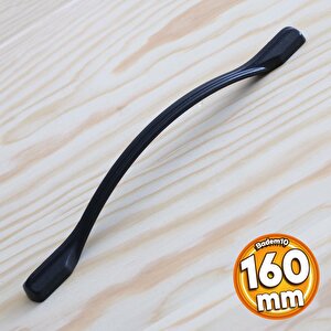 İnci Kulp Mobilya Mutfak Dolabı Çekmece Dolap Kulpları Kapak Kulpu Kulbu Siyah Renk 160 Mm Metal