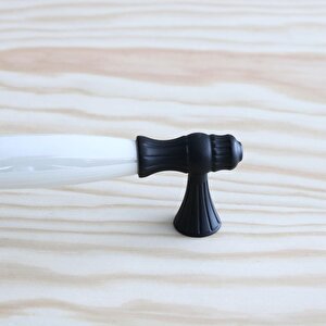 Gerçek Sedef Kulp Siyah128 Mm Mobilya Çekmece Dolap Mutfak Kulpları Kapak Kulbu Kulpları Dolabı Kulp