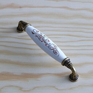 Gerçek Porselen Antik Sarı 128 Mm Kulp Mobilya Çekmece Mutfak Kulplar Kulpu Dolabı Dolap Kapak Kulpu
