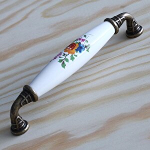 Gerçek Porselen Mobilya Mutfak Çekmece Dolap Kapak Dolabı Kulbu Kulpu Kulpları Beyaz 128 Mm-12.8 Cm